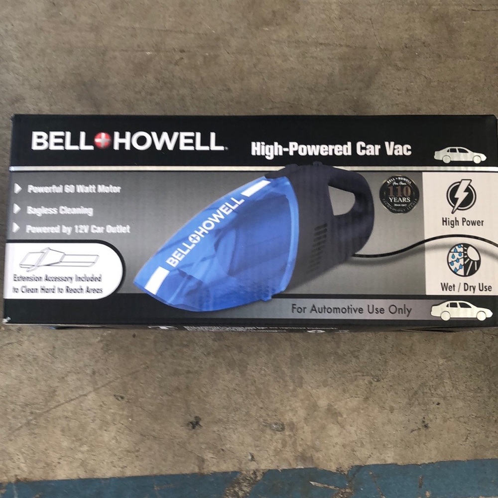 Bell Howell high-powered car vac - brand new